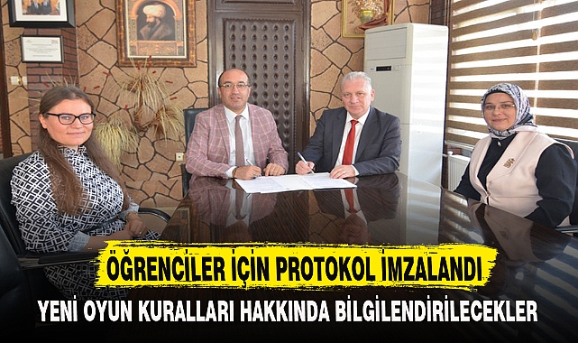 ÖĞRENCİLER İÇİN PROTOKOL İMZALANDI