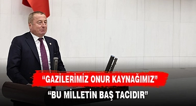 OLGUN, ""GAZİLERİMİZİ BİLE AYIRDILAR"