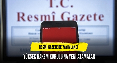 RESMİ GAZETE'DE YAYIMLANDI