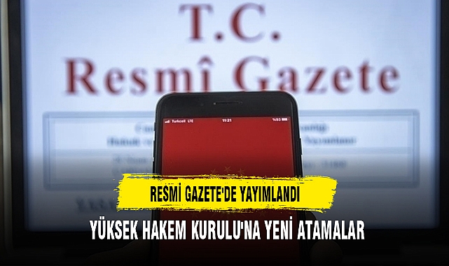 RESMİ GAZETE'DE YAYIMLANDI