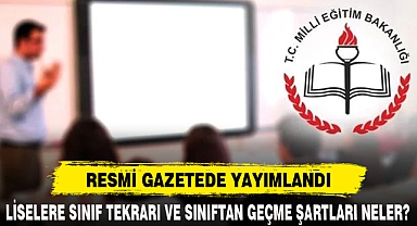 RESMİ GAZETEDE YAYIMLANDI