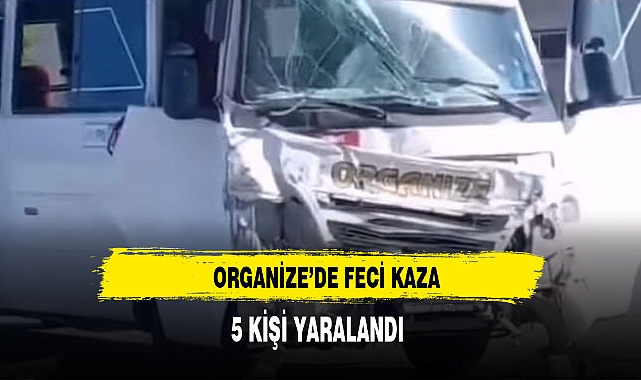 SANAYİ KAVŞAĞINDA KAZA 5 KİŞİ YARALANDI