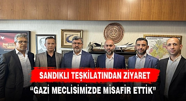 SANDIKLI TEŞKİLATINDAN ÖZKAYA'YA ZİYARET