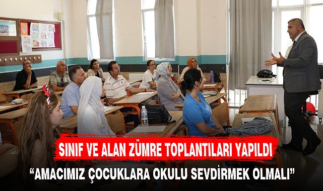 SINIF VE ALAN ZÜMRE TOPLANTILARI YAPILDI
