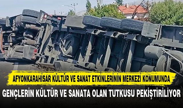TIR ŞARAMPOLE DEVRİLDİ