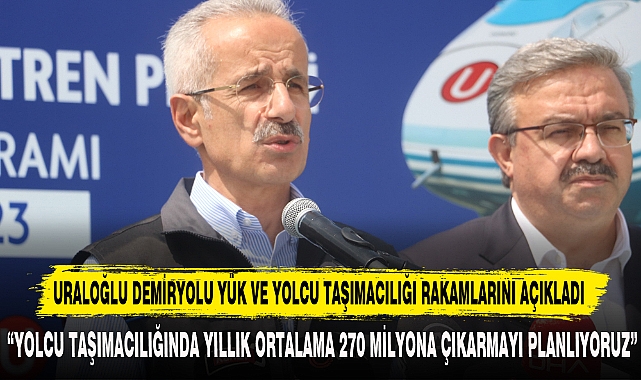 URALOĞLU DEMİRYOLU YÜK VE YOLCU TAŞIMACILIĞI RAKAMLARINI AÇIKLADI