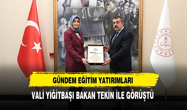 VALİ YİĞİTBAŞI BAKAN TEKİN İLE GÖRÜŞTÜ