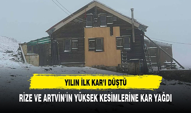 YILIN İLK KAR'I YAĞDI.