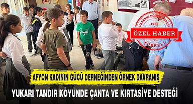 YUKARI TANDIR KÖYÜNDE ÇANTA VE KIRTASİYE DESTEĞİ 