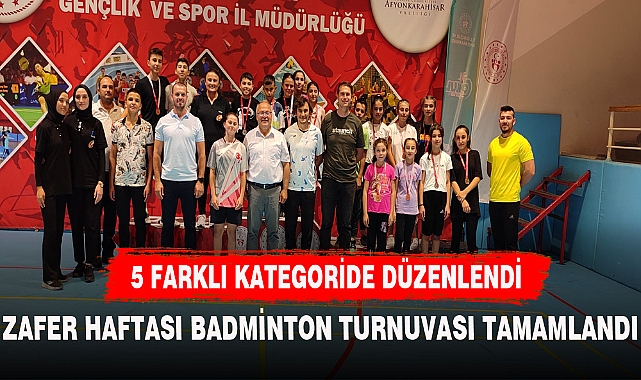 Zafer Haftası Badminton Turnuvası tamamlandı