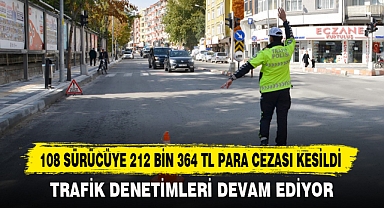 108 SÜRÜCÜYE 212 BİN 364 TL PARA CEZASI KESİLDİ