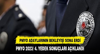 2023 PMYO giriş sınavı 4. yedek planlama sonuçları açıklandı