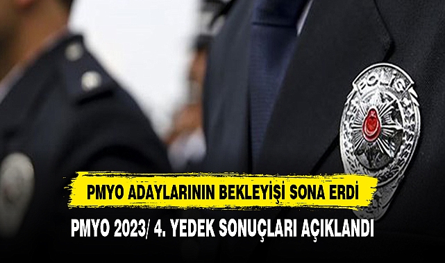 2023 PMYO giriş sınavı 4. yedek planlama sonuçları açıklandı