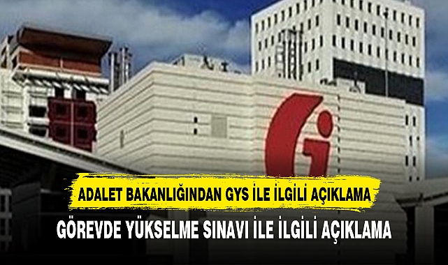 Adalet Bakanlığı GYS'de sözlü sınavı açıklaması