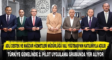 ADLİ DESTEK VE MAĞDUR HİZMETLERİ MÜDÜRLÜĞÜ VALİ YİĞİTBAŞI’NIN KATILIMIYLA AÇILDI