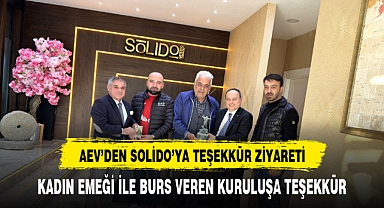 AEV’DEN SOLİDO’YA TEŞEKKÜR ZİYARETİ