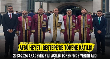 AFSÜ HEYETİ BEŞTEPE’DE TÖRENE KATILDI