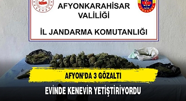 AFYON'DA 3 GÖZALTI