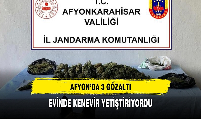 AFYON'DA 3 GÖZALTI
