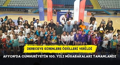 AFYON'DA CUMHURİYETİN 100. YILI MÜSABAKALARI TAMAMLANDI