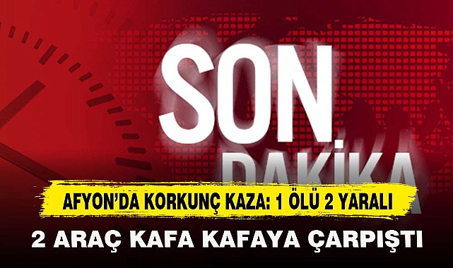 AFYON'DA KORKUNÇ KAZA: 1 ÖLÜ 2 YARALI