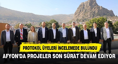 AFYON'DA PROJELER SON SÜRAT DEVAM EDİYOR