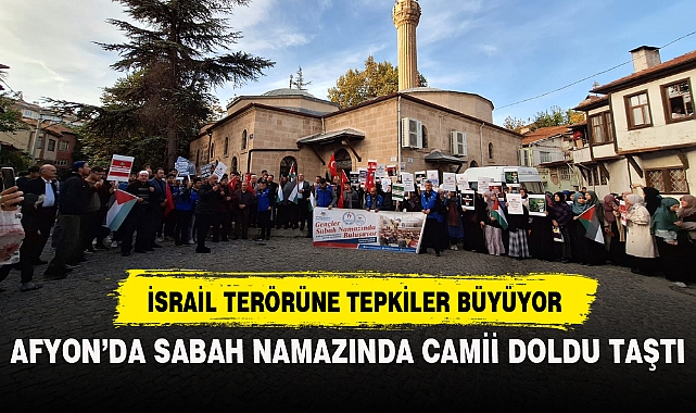 AFYON’DA SABAH NAMAZINDA CAMİİ DOLDU TAŞTI