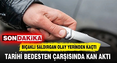 AFYON'DA TARİHİ BEDESTEN ÇARŞISINDA KAN AKTI