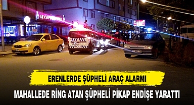 AFYON ERENLERDE ŞÜPHELİ ARAÇ PANİĞİ