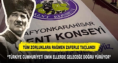 AFYON KENT KONSEYİNDEN ANLAMLI 100. YIL MESAJI