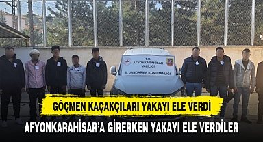 AFYONKARAHİSAR'A GİRMEK ÜZERE İKEN YAKAYI ELE VERDİLER
