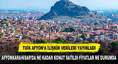 AFYONKARAHİSAR'DA EYLÜL AYINDA KONUT SATIŞ RAKAMLARI AÇIKLANDI