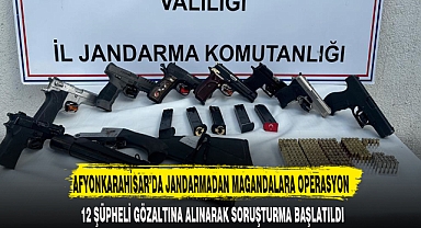 AFYONKARAHİSAR'DA JANDARMADAN MAGANDALARA OPERASYON