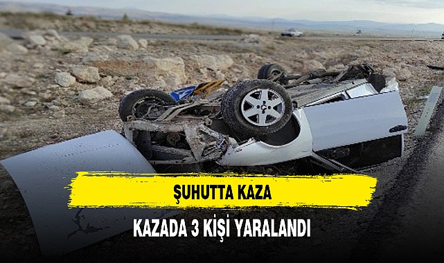 Afyonkarahisar’da kaza, 3 yaralı