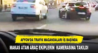 AFYONKARAHİSAR'DA MAKAS ATAN ARAÇ TRAFİĞİ FELÇ ETTİ