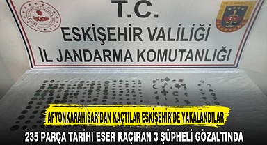 AFYONKARAHİSAR’DAN KAÇTILAR ESKİŞEHİR’DE YAKALANDILAR