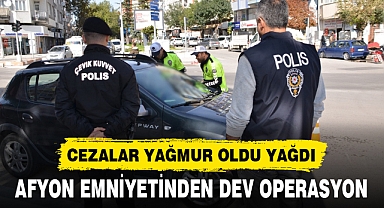 AFYONKARAHİSAR EMNİYETİNDEN DEV OPERASYON