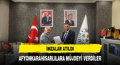 AFYONKARAHİSAR'IN İKİ İLÇESİNE MÜJDE GELDİ