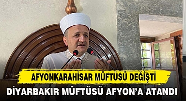 AFYONKARAHİSAR MÜFTÜSÜ DEĞİŞTİ