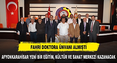 AFYONKARAHİSAR YENİ BİR EĞİTİM KÜLTÜR VE SANAT MERKEZİ KAZANACAK