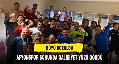 AFYONSPOR'DA BÜYÜ BOZULDU