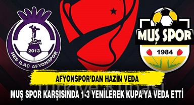 AFYONSPOR'DAN LİGE HAZİN VEDA