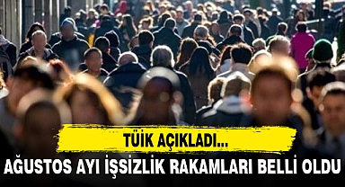 AĞUSTOS AYI İŞSİZLİK RAKAMLARI BELLİ OLDU