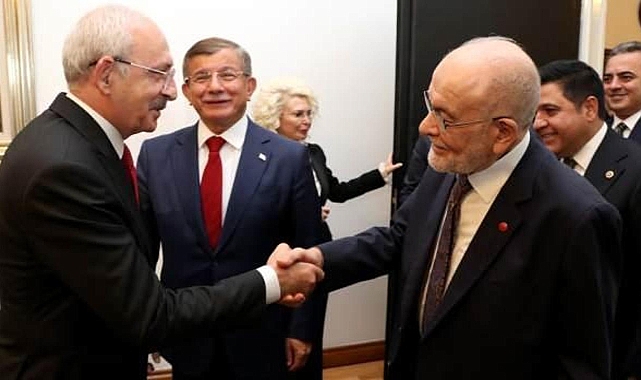 Ahmet Davutoğlu ve Temel Karamollaoğlu, Kılıçdaroğlu'nu ziyaret etti