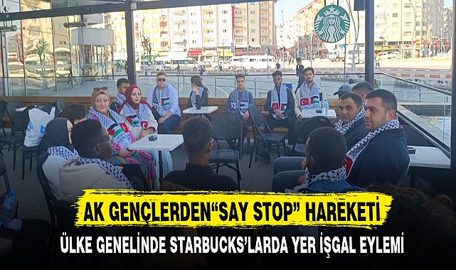 AK GENÇLERDEN“SAY STOP” HAREKETİ