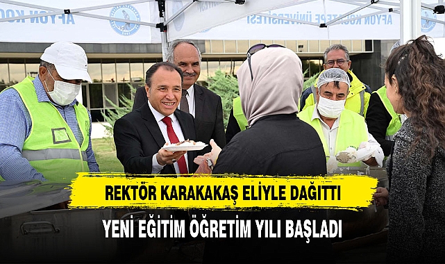 AKÜ, Öğrencilerine Etli Pilav İkram Ederek “Hoş Geldiniz” Dedi