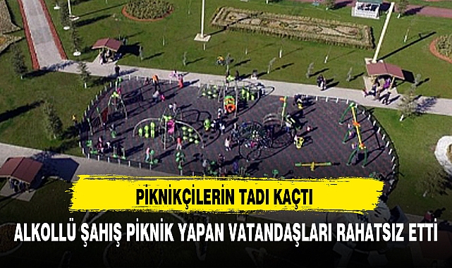 ALKOLLÜ ŞAHIŞ PİKNİK YAPAN VATANDAŞLARI RAHATSIZ ETTİ