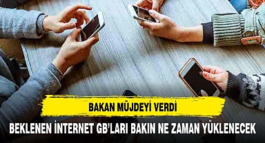 Bakan açıkladı: Ücretsiz 10 GB için geri sayım başladı