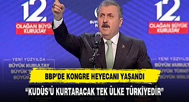 BBP KONGRESİ DÜZENLENDİ KONGRE'YE DESTİCİ'NİN KUDÜS ÇIKIŞI DAMGA VURDU