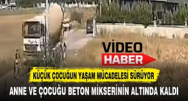 BETON MİKSERİN ALTINDA KALDILAR